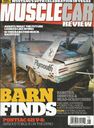 MUSCLE CAR REVIEW 2014 AUG - AVANTI, 71 AMX, MUSTANG ANNIVERSARY 